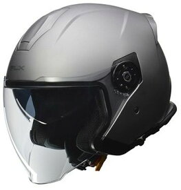 LEAD工業 リード工業 【 LLサイズ(61-62) 】 FLX ジェットヘルメット カラー：マットシルバー