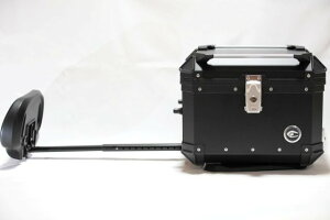 COOCASE クーケース アルミトップケース 可変バックレスト 45L/ブラック/横開 CABS450B