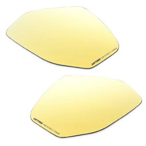 DAYTONA デイトナハイビジミラー バイク用 ミラー 貼り付けタイプ YZF-R6など 広角 薄暗くても見やすい YAMAHA2 ゴールド 41477