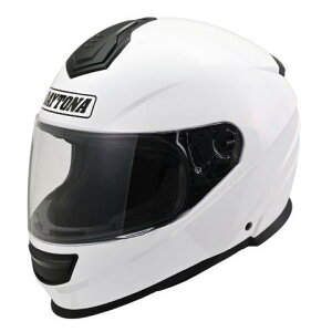 在庫有り 当日発送 DAYTONA デイトナ バイク用 ヘルメット フルフェイス SG規格 ABS+PC ピンロックシート付属 スピーカーホール装備 DN-003NM ホワイト Sサイズ(55-56cm) 46526