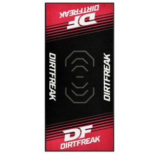 DIRTFREAK �_�[�g�t���[�N ���[�V���O�}�b�g �t���A�}�b�g 100x220cm DF-3 BLK/RED G6002