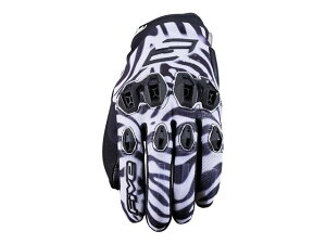 �݌ɗL�� �t�@�C�u �O���[�u STUNT EVO2 WOMAN : ZEBRA BLACK WHITE L