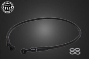 Garage T&F ガレージ ティーアンドエフ 250TR ステンメッシュブレーキホース ブラックコート仕様 1000mm 250TRBHBK1000