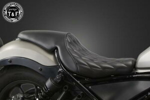 Garage T&F ガレージ ティーアンドエフ レブル250 ガンファイターシート(ダイヤ)BK/BK RB250ST03BKBK
