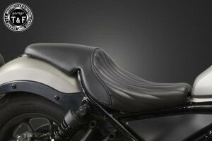 Garage T&F ガレージ ティーアンドエフ レブル250 ガンファイターシート(バーチカル)BK/BK RB250ST04BKBK