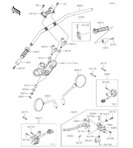 Kawasaki カワサキ純正 Z900RS ハウジングアツシ(コントロール) LH ハンドル周辺パーツ 46091-0518