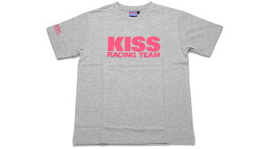 KISSレーシングチーム Tシャツ グレー レディースS KIJIMA キジマ K1345G04