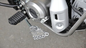 ブレーキペダルカバー 足形 アルミバレル CT125 ハンターカブ (JA55/JA65) KIJIMA キジマ 213-1411