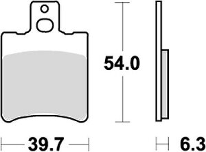 �݌ɗL�� KITACO �L�^�R SBS�u���[�L�p�b�h E114(667) JOG-Z/ZR 91- 777-0114000