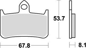 �݌ɗL�� KITACO �L�^�R SBS�u���[�L�p�b�h 622DC RS250/CBR900RR 777-0622081
