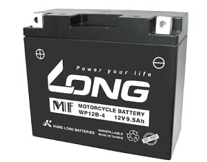�����O�o�b�e���[ WP12B-4 LONG �o�b�e���[ 12V�^9.5Ah �t������ �݊� YT12B-BS�^GT12B-4�^FT12B-4