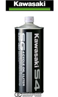 在庫有り 当日発送 1L缶 KAWASAKI カワサキ 純正 エンジンオイル 10W-40 S4 SG 1リットル缶 J0246-1011