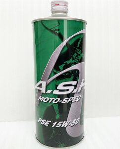݌ɗL  A.S.H OIL AbVIC MOTO-SPEC PSE 15W-50 4TCNIC 1L ASH-PSE-1550