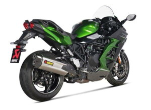 AKRAPOVIC AN|rb` {F؃}t[ SLIP ON LINE `^ G}t Ninja H2 SX(22-23) S-K10SO30-HGITJPA