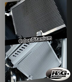 R&G アールアンドジー Radiator Guards ラジエターガード:TITANIUM COLOR APRILIA TUONO660 RS660
