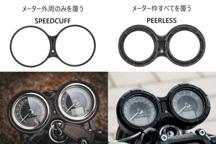 楽天市場】MOTONE CUSTOMS モートーン メーターカバー PEERLESS 