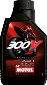 MOTUL `[ Ki SAESx : 10W-40 y1Lz 300V FACTORY LINE ROAD RACING(300V t@Ng[C [h[VO) y2փGWICz 104120