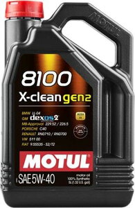 MOTUL `[ Ki SAESx : 5W-40 8100 X-clean GEN2(8100 GNXN[ WF2) y e 5L/4{Zbg z y4փGWICz 109897