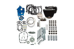 S&S Cycle エスアンドエスサイクル 128 パワーパック W.BLK M8(114CI OIL COOLED) 310-1106A