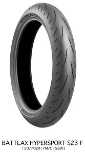 BATTLAX HYPERSPORT S23y120/70ZR17M/C (58W)TLzogbNX nCp[X|[c ^C MCR06198