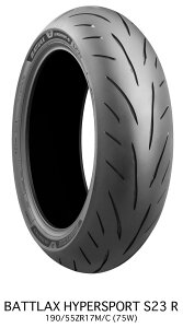 BRIDGESTONE uWXg BATTLAX HYPERSPORT S23y190/55ZR17 M/C (75W) zA `[uX^Cv(TL)ogbNX nCp[X|[c ^C MCR06202