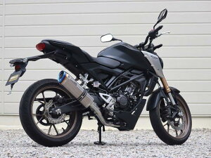 WR’S ダブルアールズ SS-OVALタイプフルエキゾースト F-BLACKチタン仕様 HONDA ホンダ CB125R【8BJ-JC91】LF1110JM