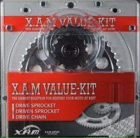 XAM ザム CB500/S (98-03) VALUE-KIT バリューキット K5111G ゴールド 3点セット(Fスプロケット/Rスプロケット/車種別チェーン)