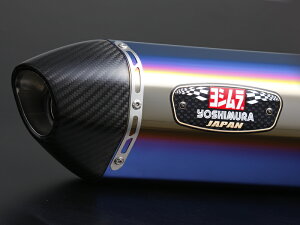 YOSHIMURA ���V���� Slip-On �X���b�v�I�� �}�t���[ R-77J�T�C�N���� EXPORT SPEC STBC �`�^���u���[�J�o�[/�J�[�{���G���h V-STROM 800(24)/DE(23) ���{�F�� 110-17A-5V50