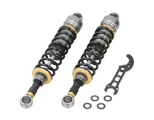 KITACO キタコ バイク用 KITACO×GEARS リアサスペンション ショックアブソーバー ガンメタリック・ブラック CL250(MC57)・CL500(PC68) 520-1870100