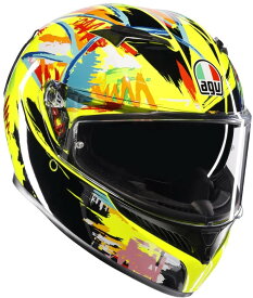 【20日限定！最大ポイント3倍！クーポン配布！】※要エントリー AGV(エージーブイ) バイクヘルメット フルフェイス K3 ROSSI WINTER TEST 2019 (ロッシ ウィンターテスト 2019) Lサイズ (59-60cm) 18381007003-L