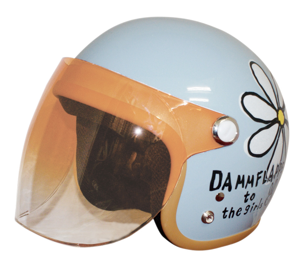 楽天市場】ダムトラックス (DAMMTRAX) バイク用ヘルメット ジェット FLOWER JET (フラワージェット) エアリー ブルー  レディースフリー (57~58cm) : moto-zoa 楽天市場店