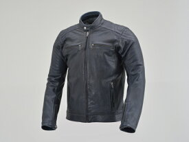 【18日限定！クーポン配布！】 デイトナ DAYTONA バイク用 DAYTONA LEATHERS レザージャケット DL-006 カフェライダースジャケット ネイビー Lサイズ 23742