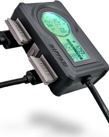 デイトナ DAYTONA バイク用 USB電源 電圧計/電波時計/気温計付き USB-A+C PD3.0対応 急速充電 36W iPhone/Android対応 デジタル マルチメーター 31578