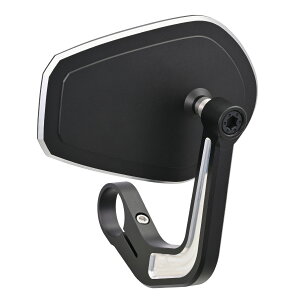 デイトナ DAYTONA ハイビジミラー バイク用 バーエンドミラー 耐振 広角 新保安基準適合 スリムタイプ YAIBA シールド コントラストカット 左右共通 片側1本 47911