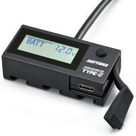 【25日限定！クーポン配布！】 デイトナ DAYTONA バイク用 USB電源 & 電圧計 USB-C PD3.0対応 18W iPhone…