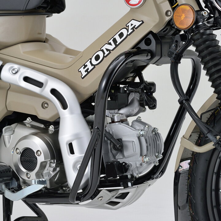 楽天市場 Daytona デイトナ バイク用 エンジンガード Ct125 パイプエンジンガード バンパー ブラック 160 サブフレーム Moto Zoa 楽天市場店