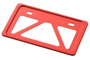 デイトナ DAYTONA バイク用 軽量ナンバープレートホルダー リフレクター無し Sサイズ(原付用角型) レッド 99624