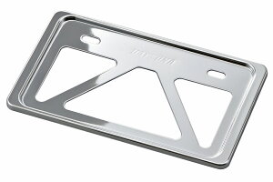 デイトナ DAYTONA バイク用 軽量ナンバープレートホルダー リフレクター無し Sサイズ(原付用角型) クローム 99629