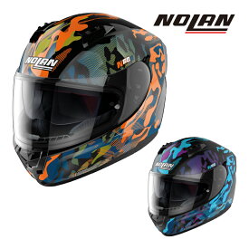デイトナ DAYTONA ノーラン NOLAN バイク用 フルフェイス ヘルメット N606 FOXROT (オレンジ / ライトブルー) M / L / XL
