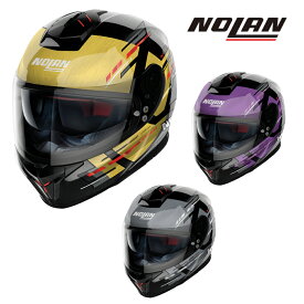 デイトナ DAYTONA ノーラン NOLAN バイク用 フルフェイス ヘルメット N808 N80-8 METEOR (イエロー / グレー / パープル) M / L / XL