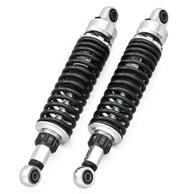 【スーパーSALE限定！P2倍！クーポン配布！】 デイトナ DAYTONA バイク用 リアサスペンション Z1 Z2 ゼファーなど アジャスタブルリアショック シルバーボディ/ブラックスプリング 37047