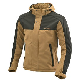 【18日限定！クーポン配布！】 デイトナ DAYTONA バイク用 ジャケット 春秋冬 ソフトプロテクター付属 防風 ストレッチ性 ソフトシェルジャケット DJ-005 ブラウン XLサイズ 39646