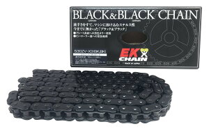 EKチェーン(江沼チェーン) バイク用チェーン 530ZV-X3 (BK/BK) ブラック/ブラック 90リンク MLJ カシメジョイント