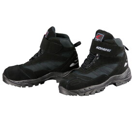 【25日限定！クーポン配布！】 コミネ KOMINE バイク用 フットウェア シューズ ブーツ footwear Shoes Boots BK-061 FTC ライディングシューズ ブラック 黒 25.5cm 05-061/BK/25.5