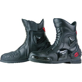コミネ KOMINE バイク用 フットウェア シューズ ブーツ footwear Shoes Boots BK-067 プロテクトスポーツショートライディングブーツ ブラック 黒 26.5cm 05-067/26.5