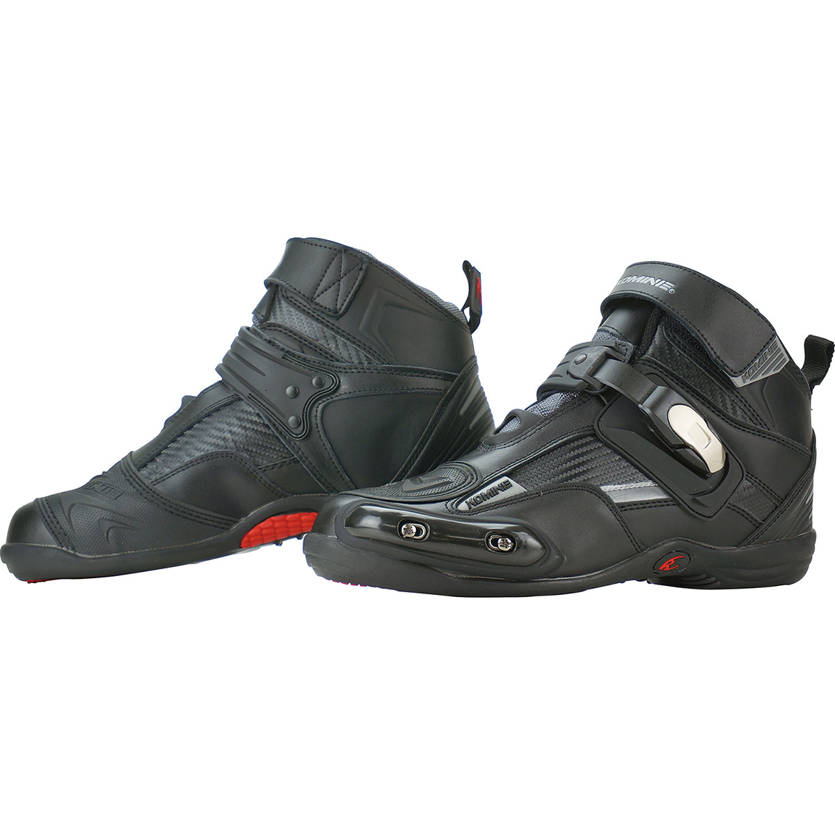 コミネ (Komine) バイク用 フットウェア シューズ ブーツ footwear Shoes Boots BK-075 ライディングシューズ ブラック 黒 25.0cm 05-075/BK/25