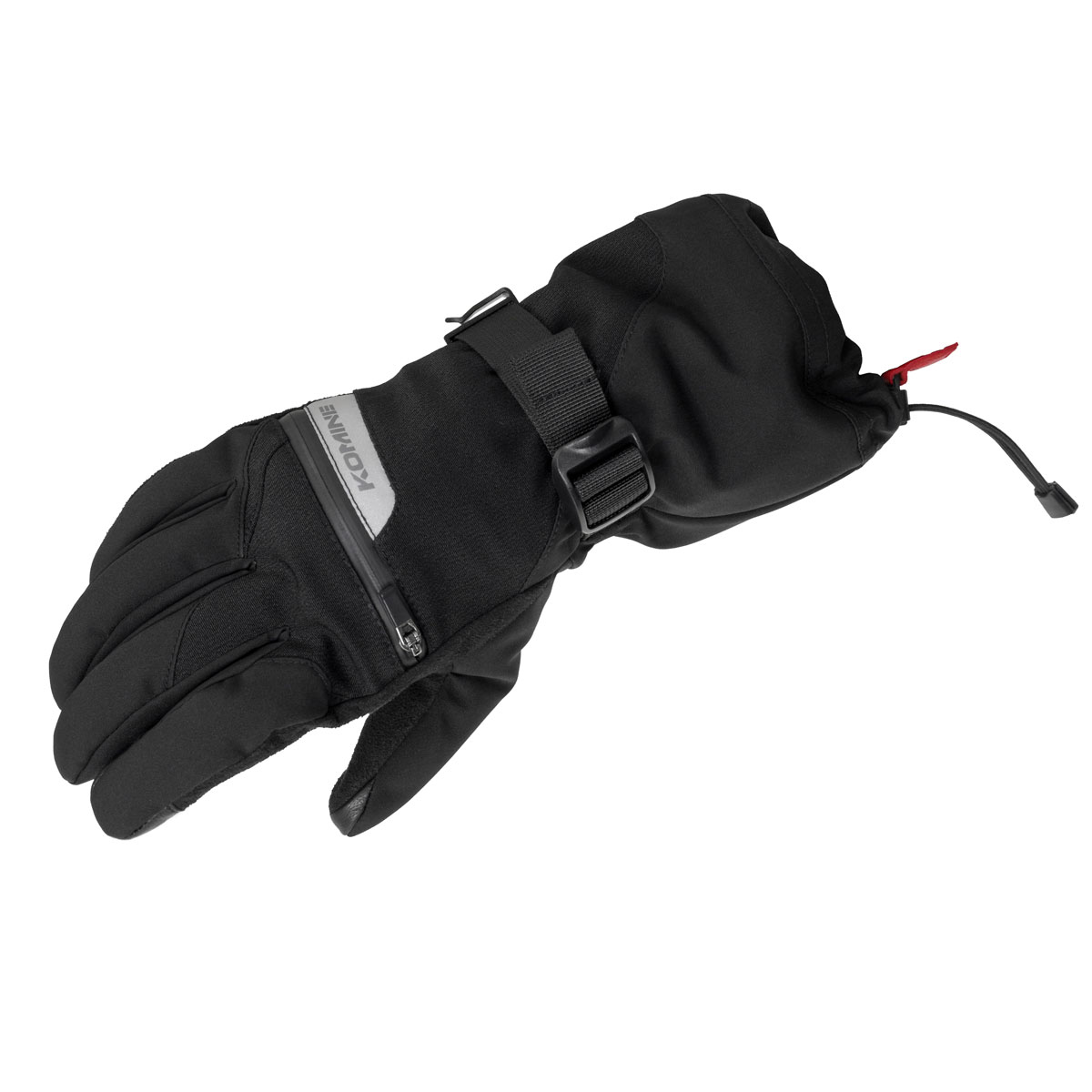 コミネ (Komine) バイク用 グローブ Gloves GK-845 システムウインターロンググローブ ブラック Lサイズ 06-845/BK/L