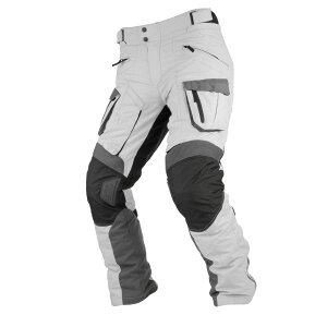 【25日限定!クーポン配布!】 コミネ KOMINE バイク用 パンツ Pants PK-928 フルイヤーアドベンチャーパンツ ライトグレー/ブラック Lサイズ 07-928/L.GY/BK/L