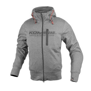 【25日限定!クーポン配布!】 コミネ KOMINE バイク用 ジャケット Jacket JK-604 プロテクトKVパーカ コミネグレー Mサイズ 07-604/K.GY/M
