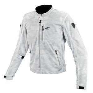 コミネ KOMINE バイク用 春夏 プロテクター ウェア JK-181 エニグマライト メッシュジャケット シルバーカモ Lサイズ 07-181